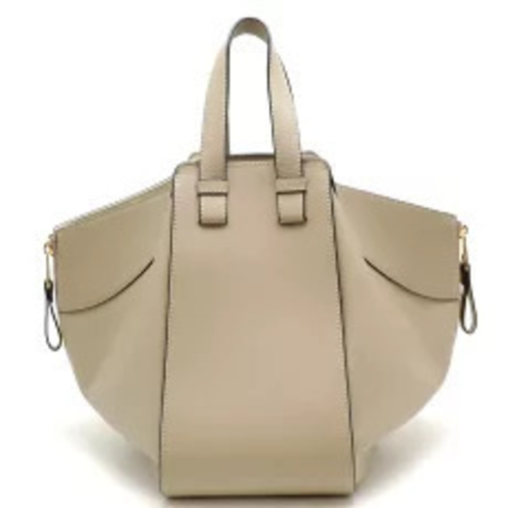 Loewe Gray Hammock Handbag Calfskin Tan Sand Gray Tan